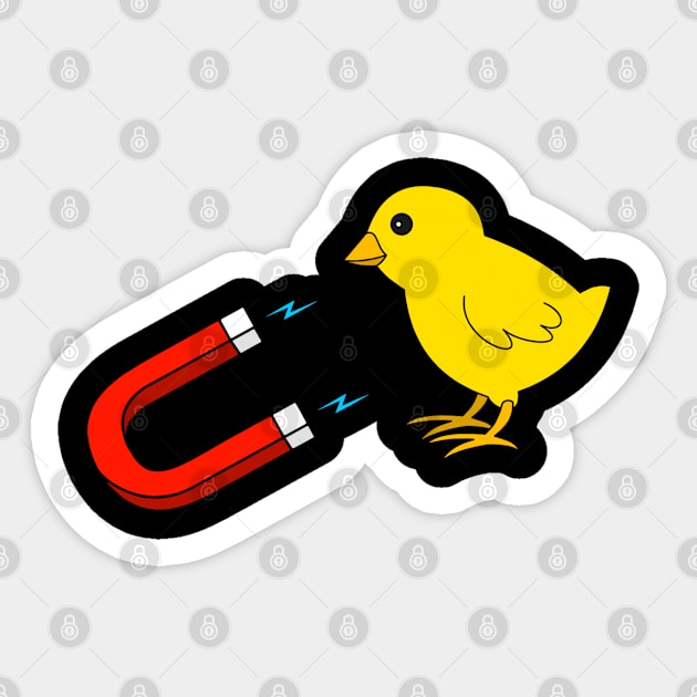 The Chick Magnet Sticker by alexwestshop